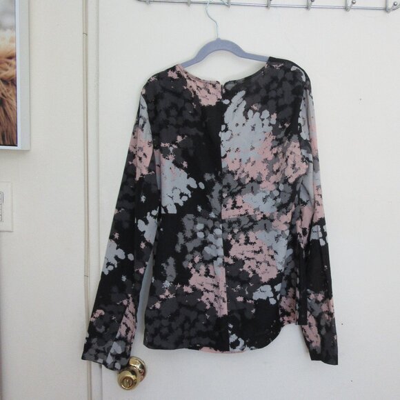 NWOT Mac & Jac Long Sleeve Blouse -  Elegant Bow Tie Knot - Back Zipper - Size M - Picture 6 of 12